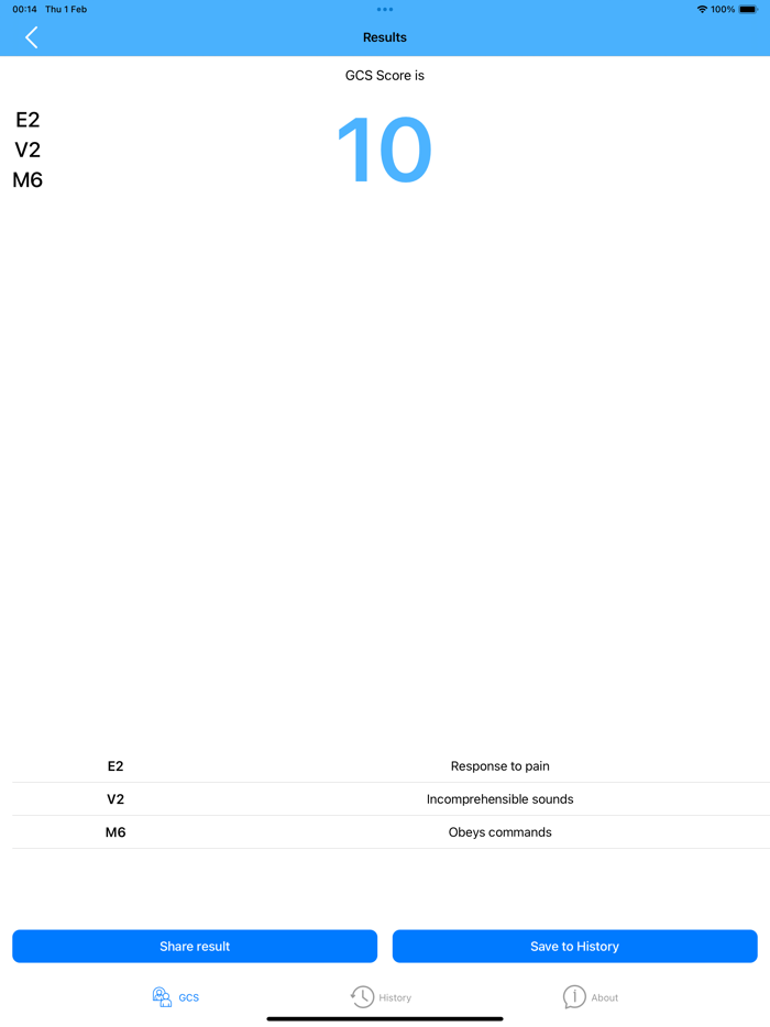 Glasgow Coma Scale - Calc