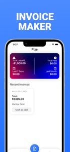 Pixe: Simple Invoice Maker Pro screenshot #1 for iPhone