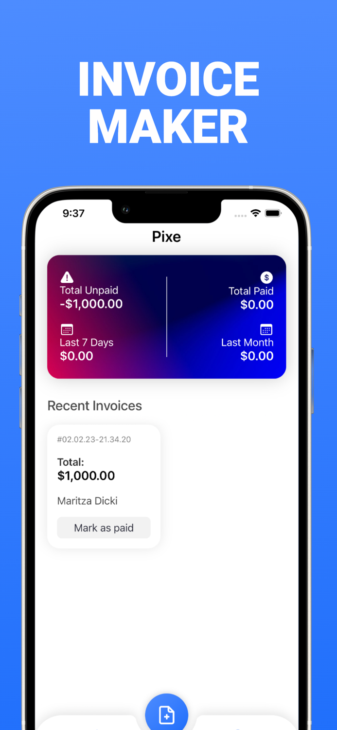 Pixe Simple Invoice Maker Pro