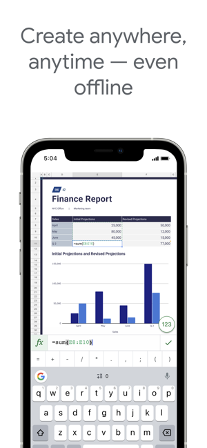 ‎Google Sheets Screenshot