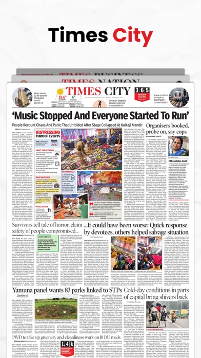 Times of India Newspaper App Screenshot