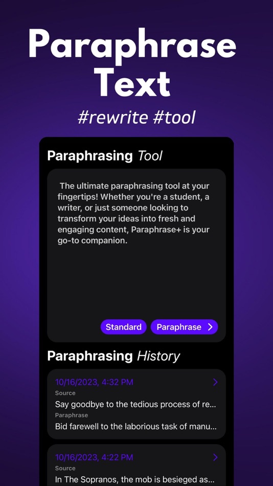 Paraphrase+ - 1.0.5 - (iOS)