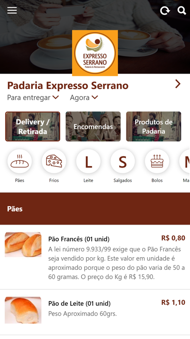 Padaria Expresso Serrano Screenshot 1 - AppWisp.com Padaria Expresso Serrano Screenshot 1 - AppWisp.com