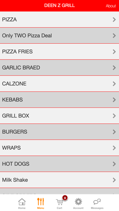 DEENZ GRILL APP Screenshot