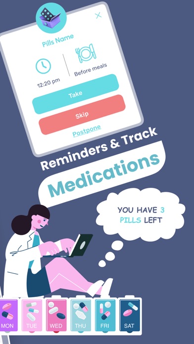 Medication reminder: PillAlert Screenshot