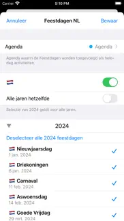 feestdagen schoolvakanties nl iphone screenshot 2