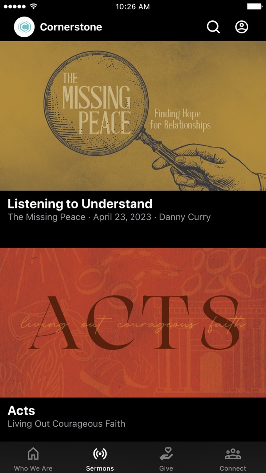 #2. Cornerstone Anywhere (iOS) Ved: Cornerstone Christian Church of Shiloh