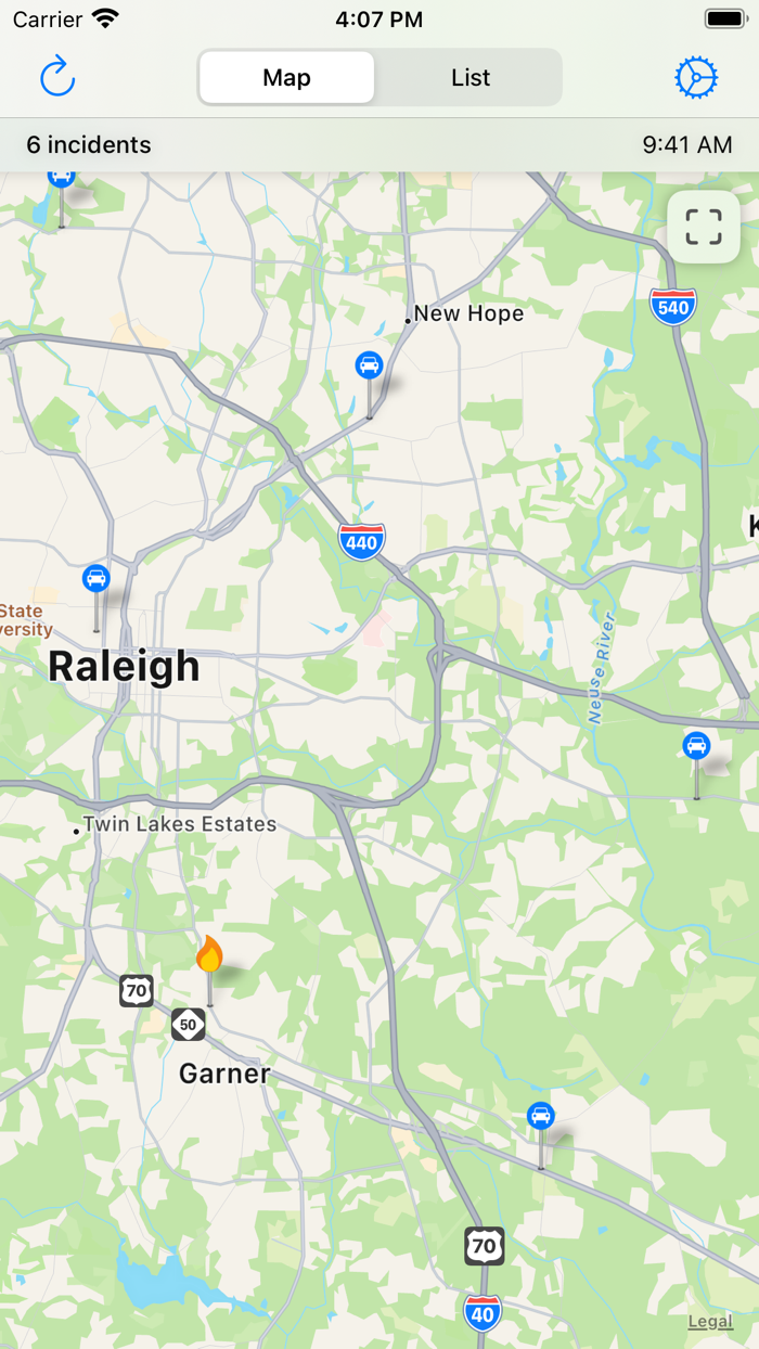 Raleigh Incidents