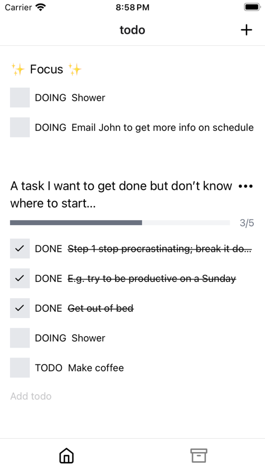 Actionist - A Doing App (iOS) By: Andrew Radcliff