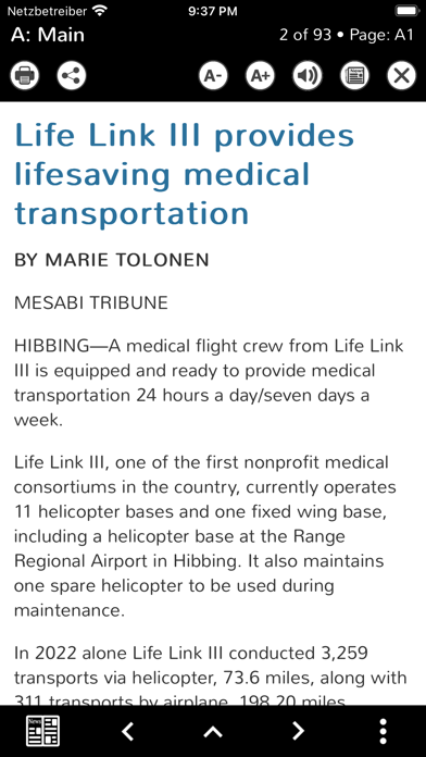Mesabi Tribune Screenshot