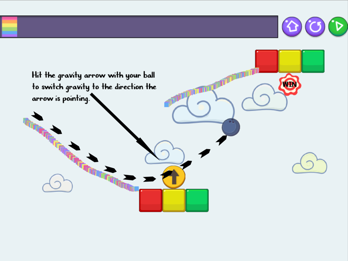 Rainbow Ball - Physics Puzzles