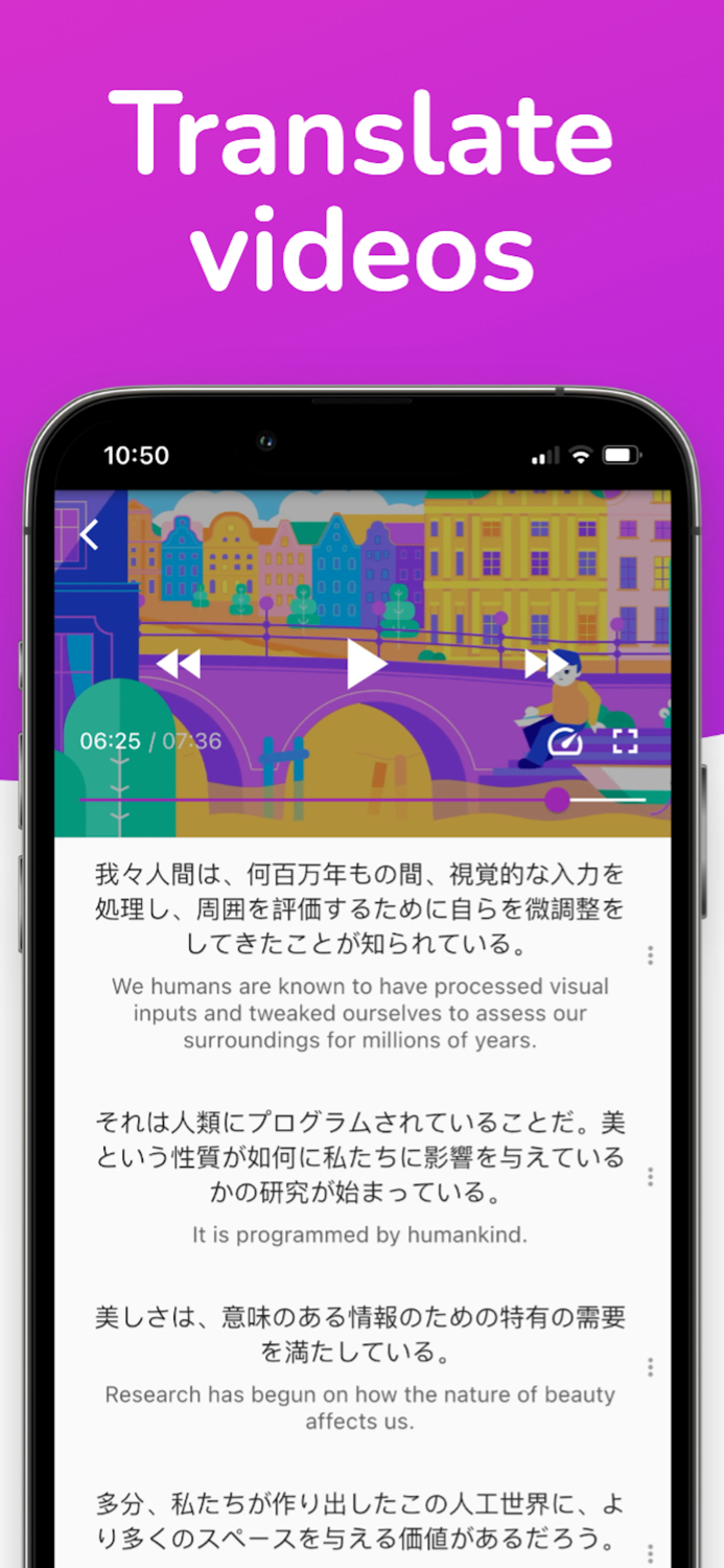 Lingvotube Video translator