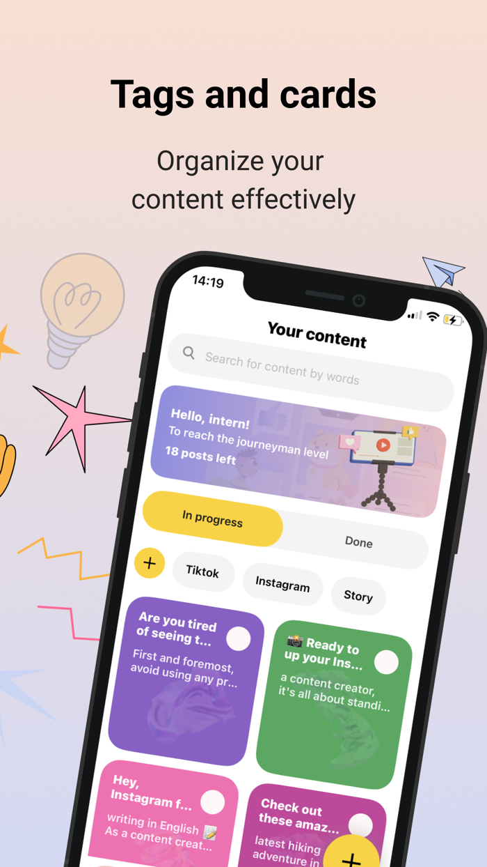 Lum Create and Organize Content