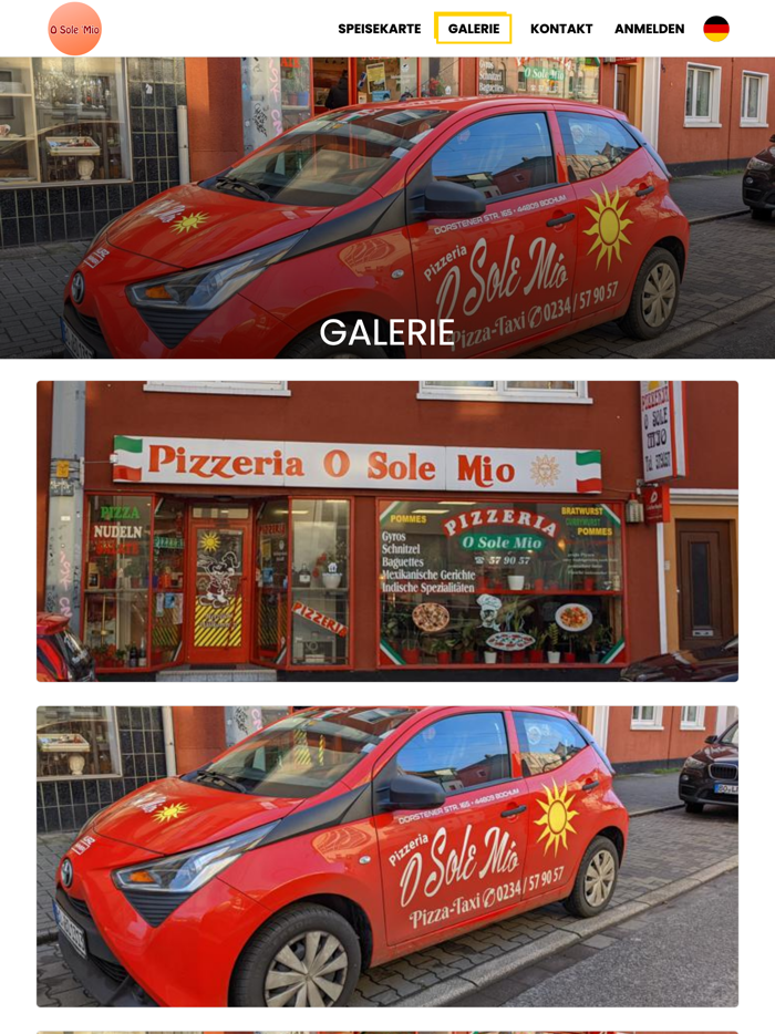 Pizzeria O Sole Mio Boch.