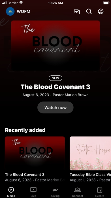 Works of Faith Ministries Screenshot