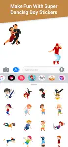 Super Dancing Boy Emojis screenshot #3 for iPhone