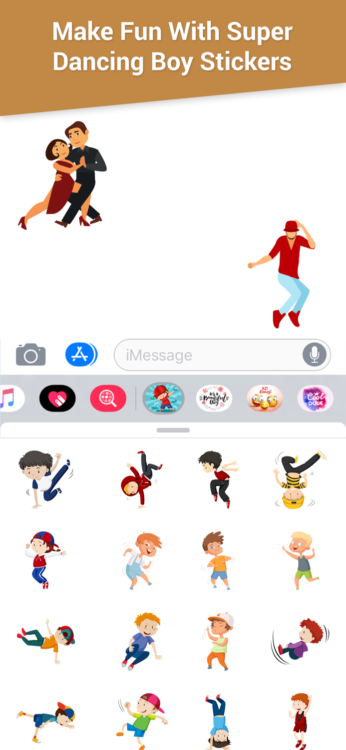 Super Dancing Boy Emojis