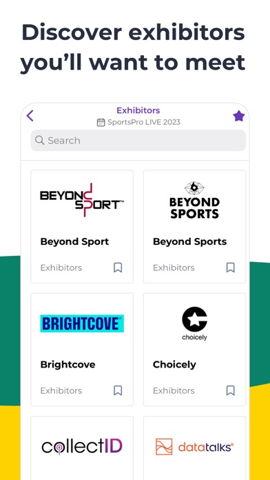SportsPro Events Screenshot