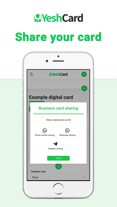 YeshCard Screenshot