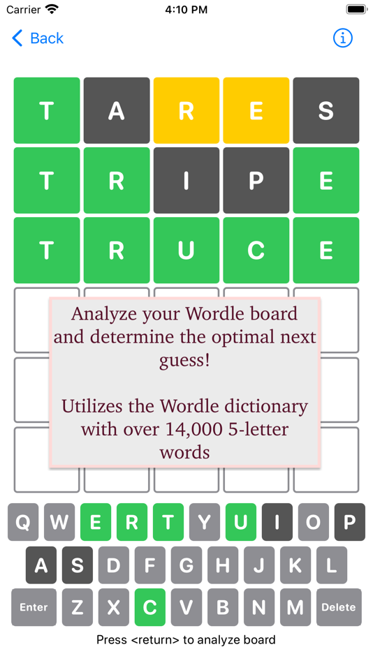 Tares -- Wordle Analyzer - 1.1 - (macOS)