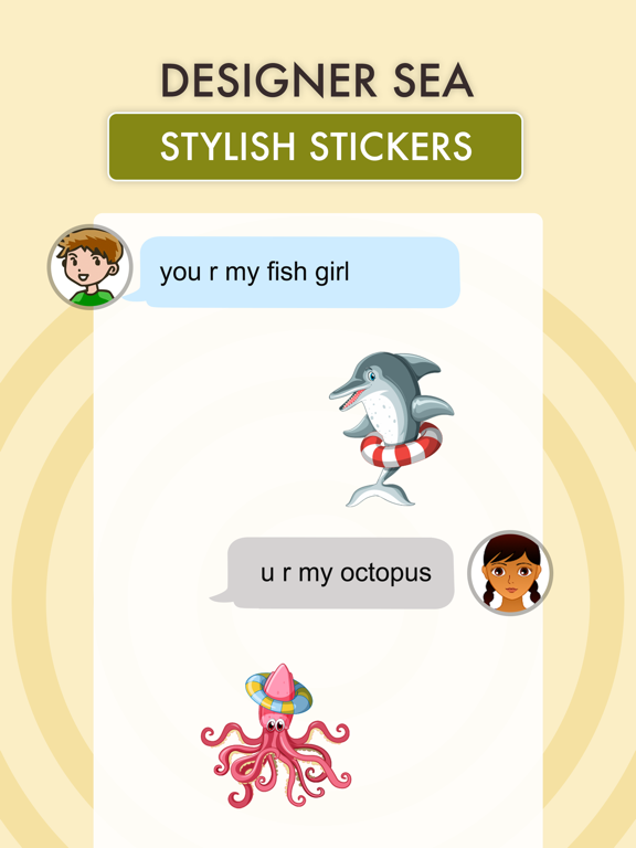 Screenshot #6 pour Under The Sea Stickers Pack