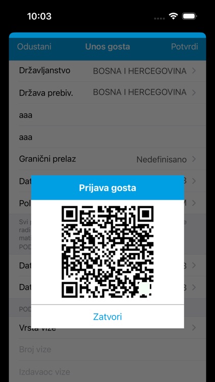 Prijava boravka screenshot-5