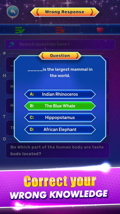 Trivia Quiz Questions Game Screenshot