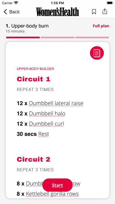 Women's Health UK Screenshot