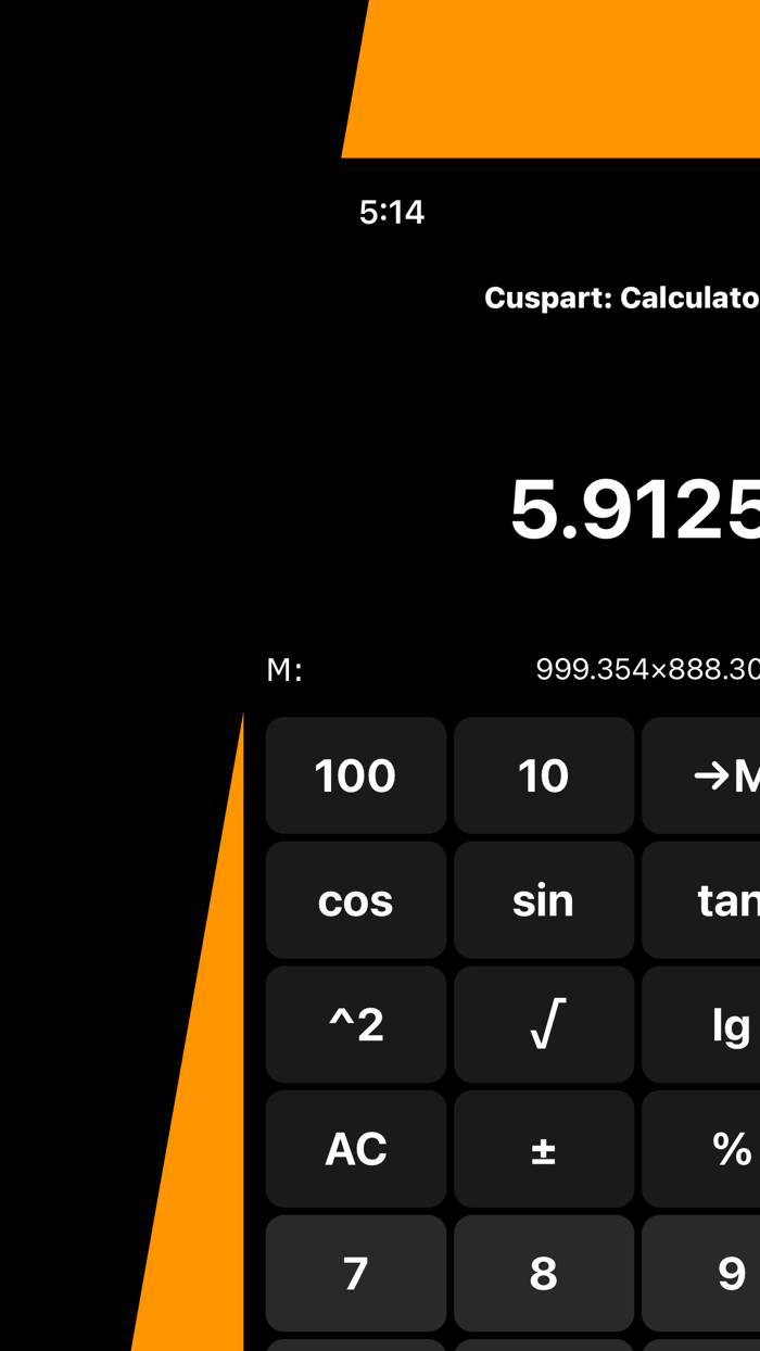 Cuspart Calculator