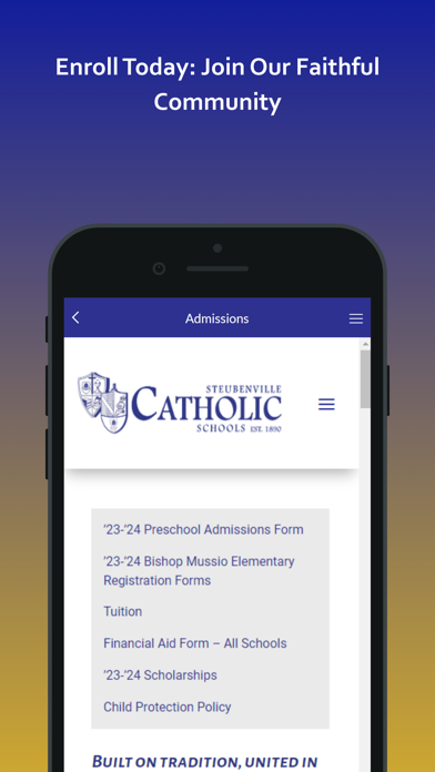 Steubenville Catholic Schools Screenshot