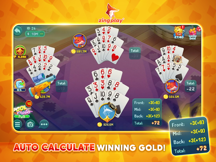 Pusoy ZingPlay Outsmart fate