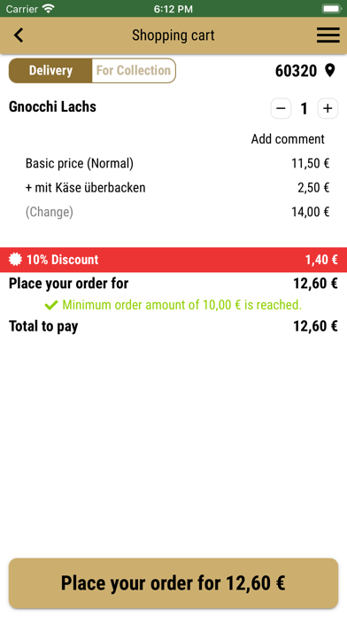 Pizzeria Roma Heddernheim Screenshot