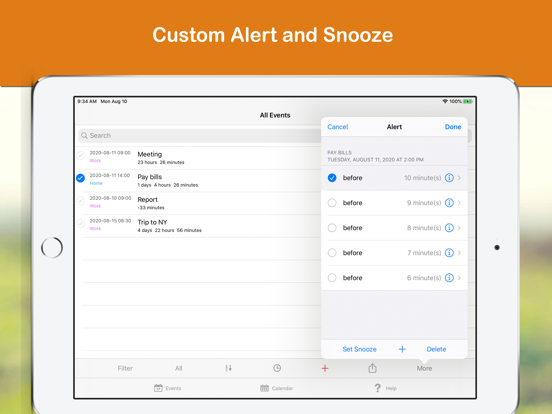Calendar Tools iPad screenshot 5 - Business app