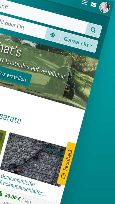verleih.bar Screenshot