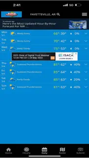 nwa - your weather authority iphone screenshot 3