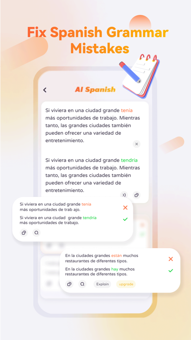 Screenshot #1 pour AI Spanish Grammar Checker
