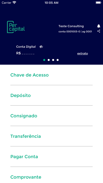 PerCapital Bank Screenshot