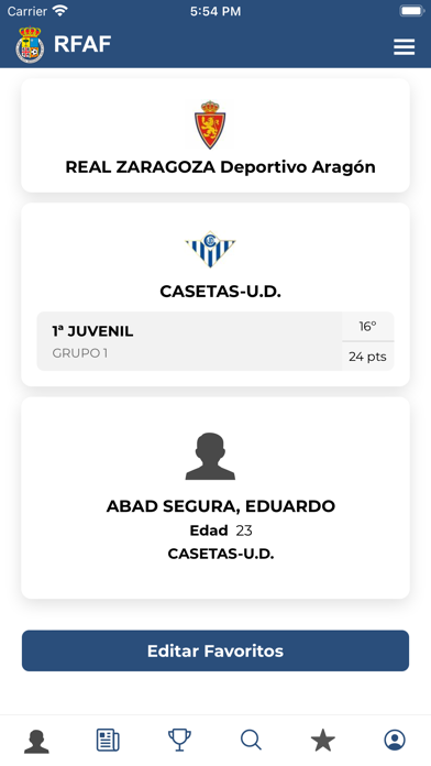 FutbolAragón Screenshot