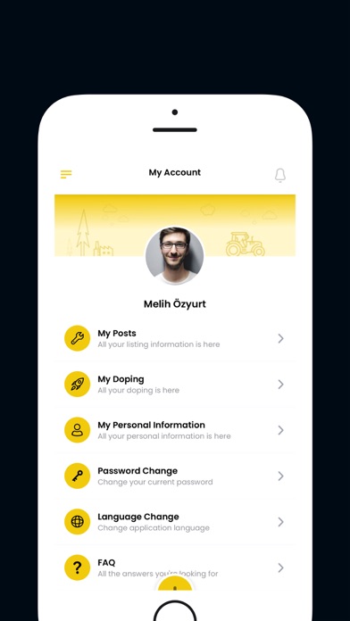 Sanayiden App Screenshot