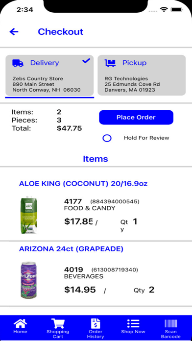 Muswick Wholesale Grocers Screenshot