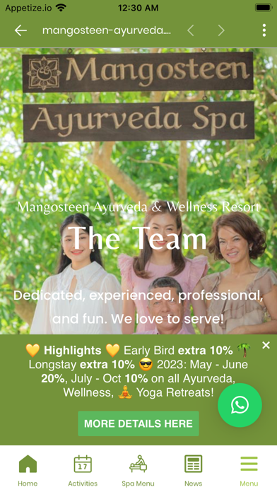 Mangosteen Ayurveda Resort Screenshot