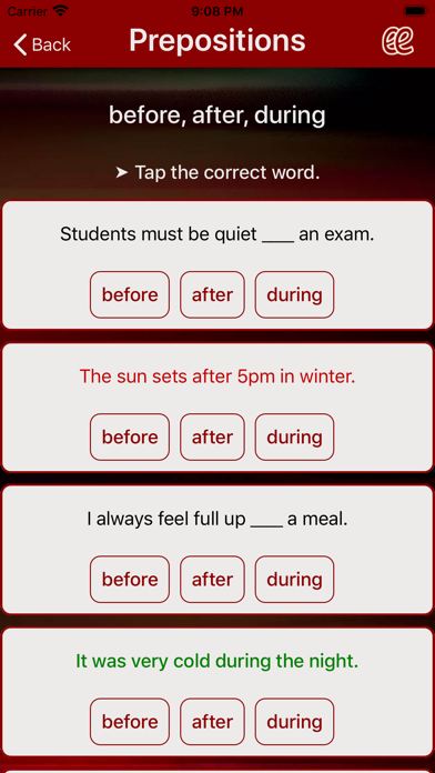 English Exercises 1 Screenshot