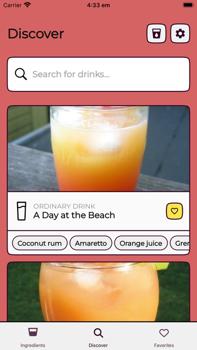 Drinkr Cocktails Screenshot