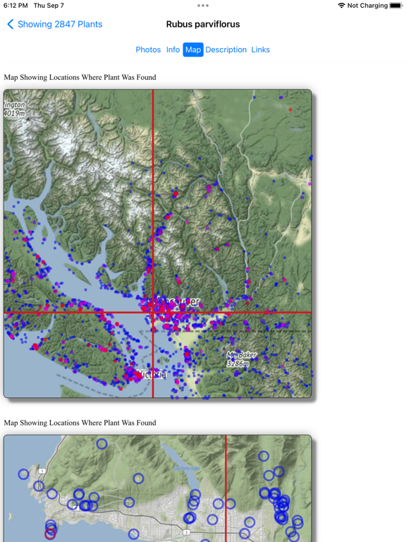 British Columbia Wildflowers iPad screenshot 7 - Education app