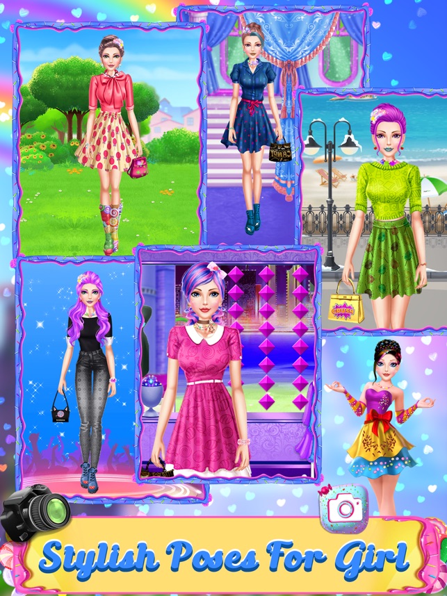 Candy fashion dress up deals & makeup game