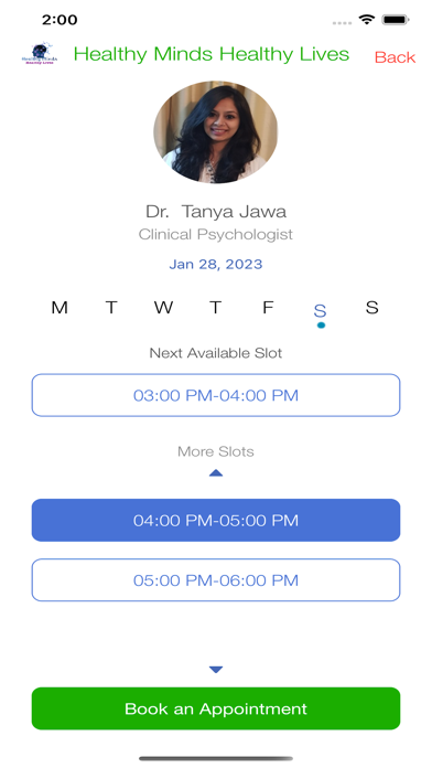 Healthy Minds Healthy Lives Screenshot