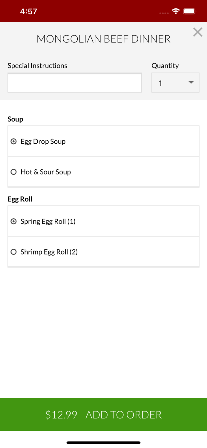 Happy Family Chinese Food