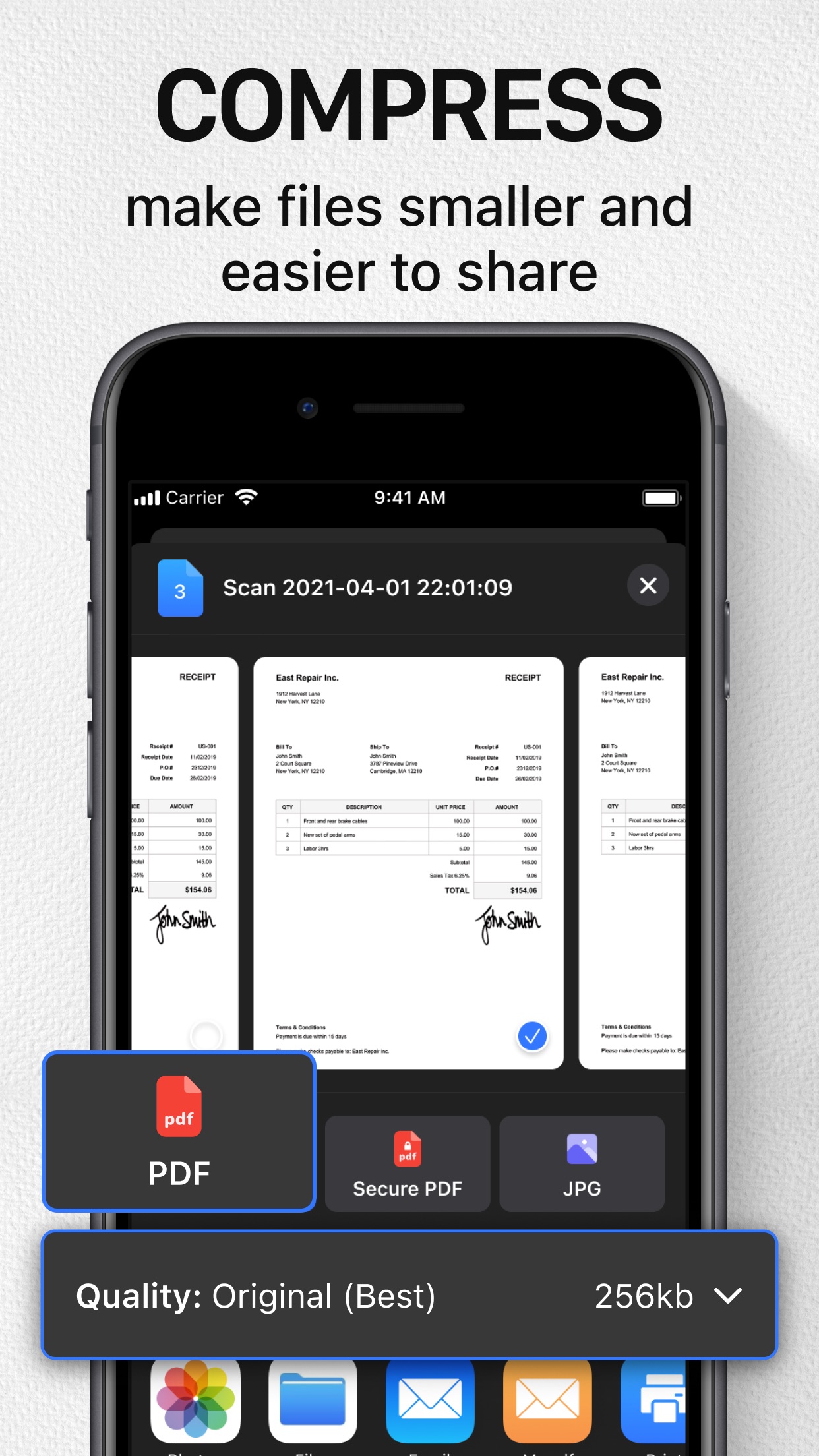 Screenshot do app Scan Studio: PDF Scanner