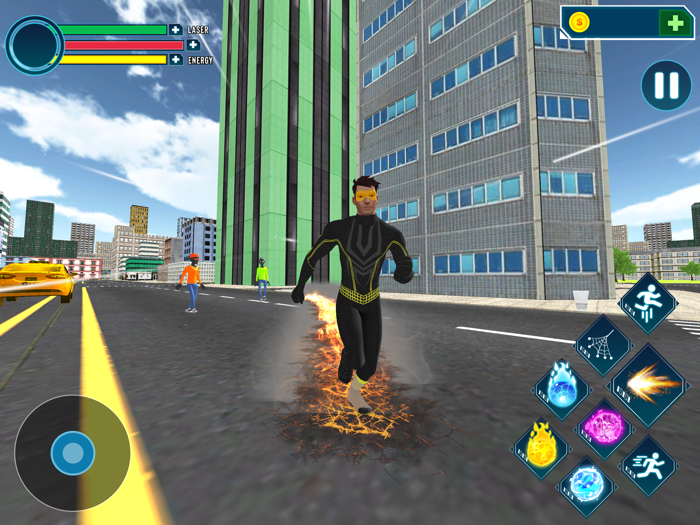 Amazing Flying Rope Hero 3D