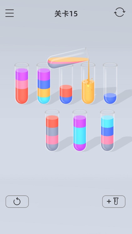 漂流瓶排序 - 水滴排排序 颜色分类整理游戏